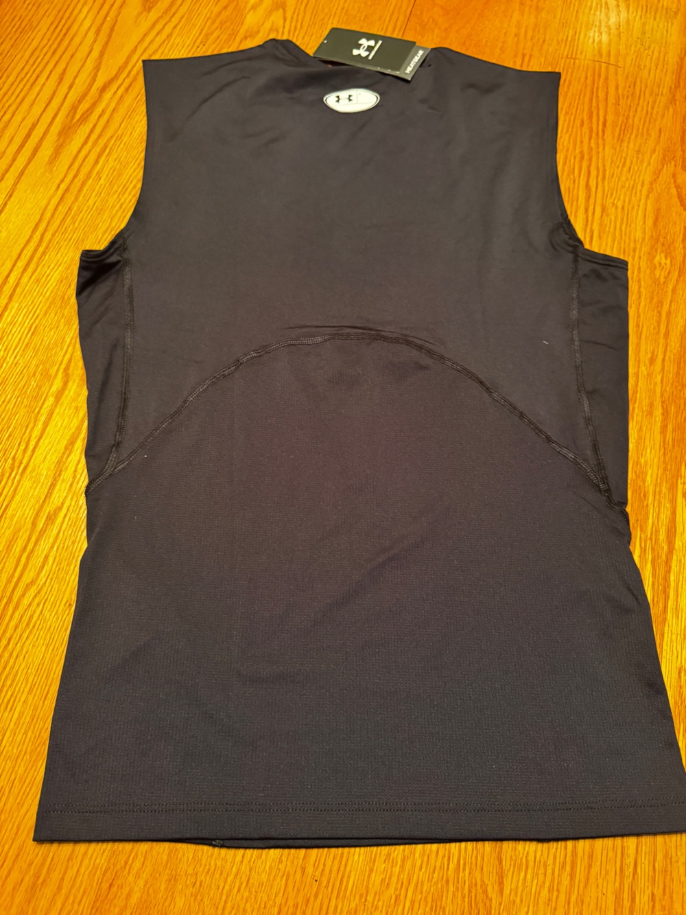 Under Armour Men's HeatGear Sleeveless Compression Shirt Black NWT - Picture 4 of 4